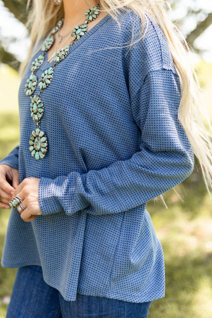 V Neck Thermal Top - Double C Western SupplyAndrée by Unit