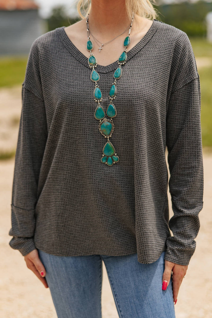 V Neck Thermal Top - Double C Western SupplyAndrée by Unit