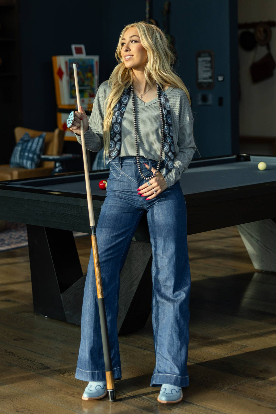 V Neck Thermal Top - Double C Western SupplyAndrée by Unit