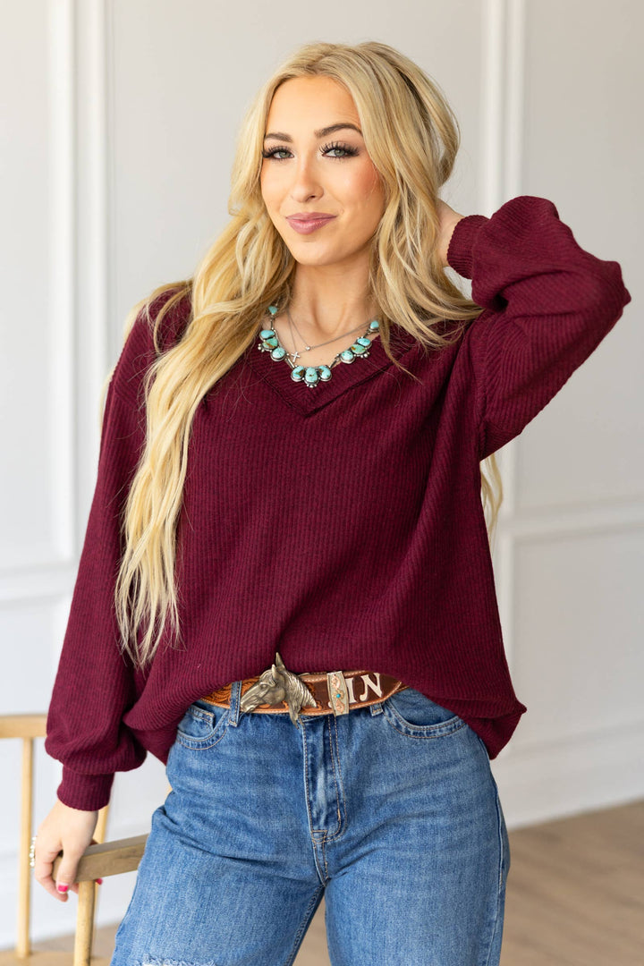 V Neck Tunic Top MHS44 - Double C Western SupplyAndrée by Unit