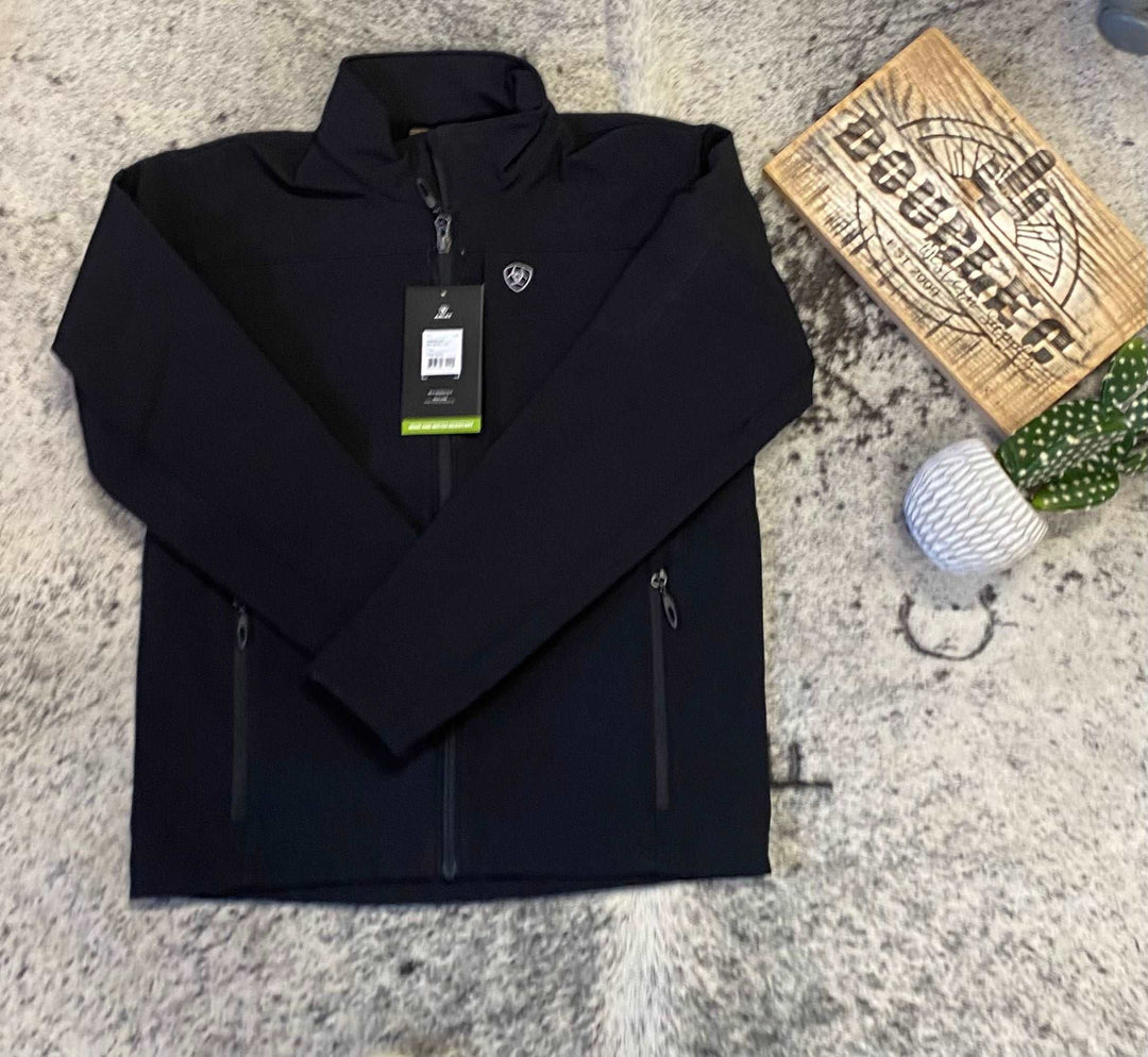 Vernon 2.0 Softshell Jacket - Black (Kids) - Double C Western SupplyAriat