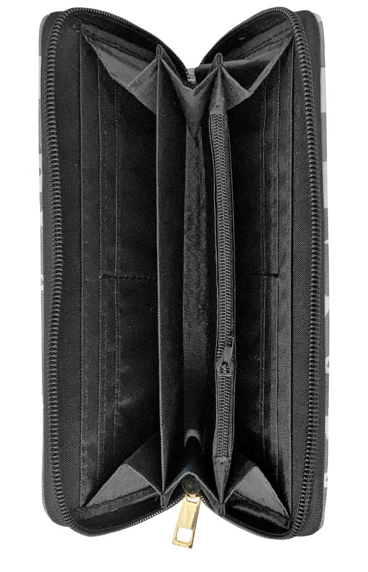 Brown Horse Running Printed Zipper Wallet  WT377X309