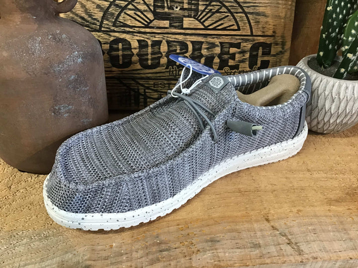 Wally Stretch Sox Grey - Double C Western SupplyHey Dude