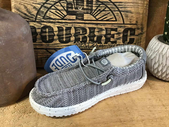 Wally Stretch Sox Jr Grey - Double C Western SupplyHey Dude