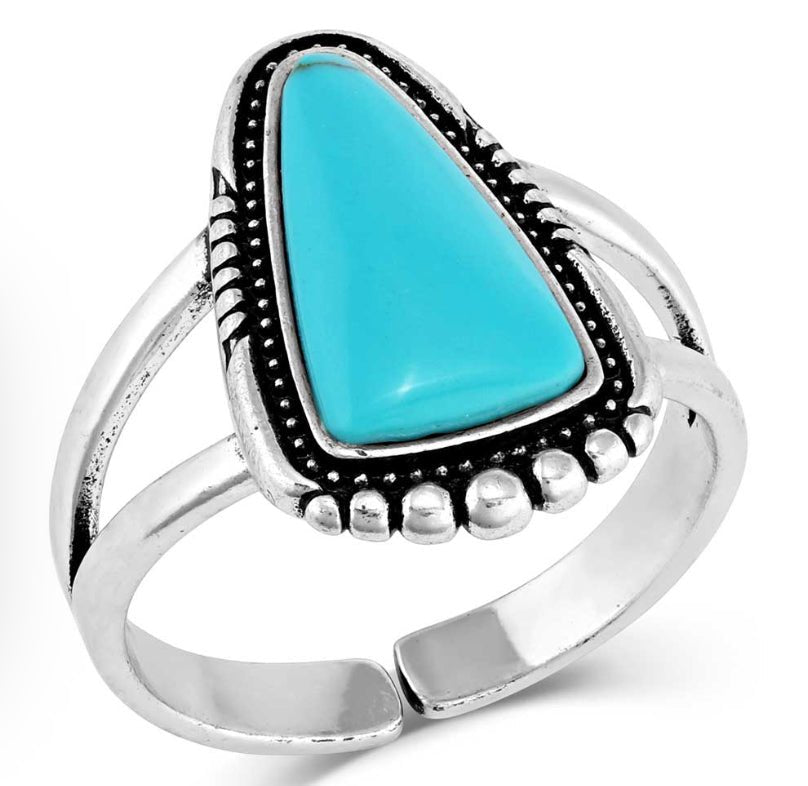 Ways of the West Turquoise Ring - Double C Western SupplyMontana Silversmiths