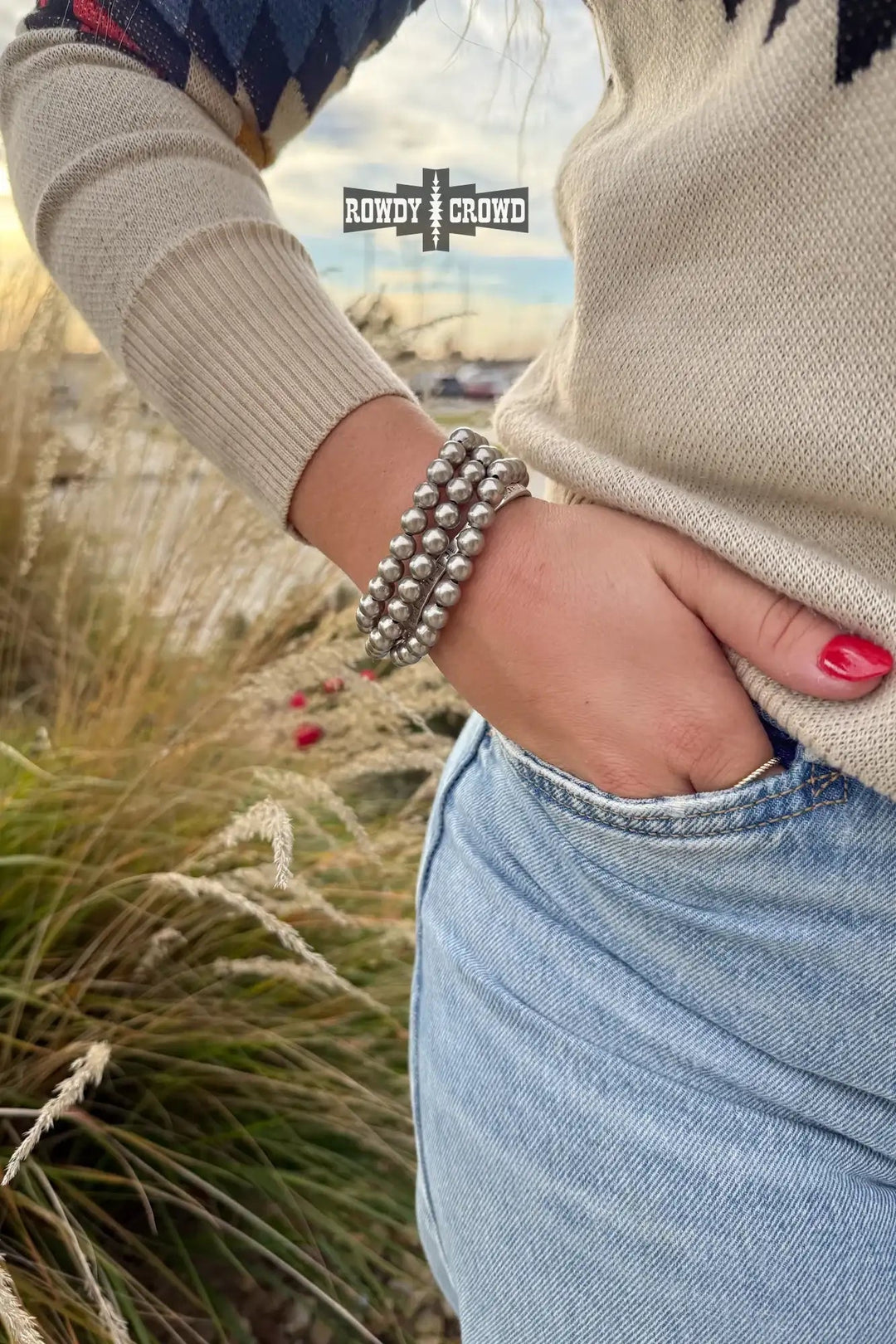 Western Bead Bracelet - Double C Western SupplyRowdy Crowd