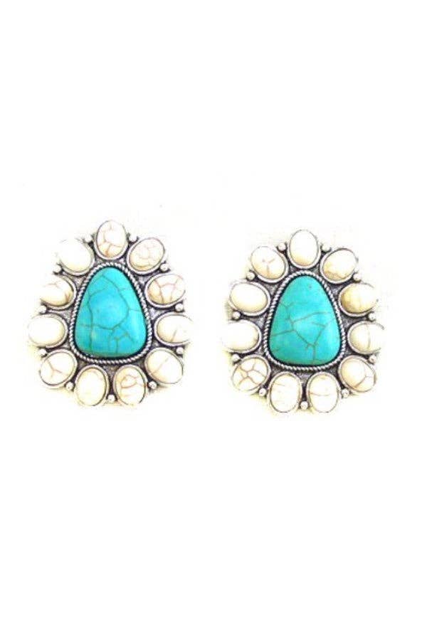 WESTERN CONCHO POST EARRINGS - Double C Western SupplySnowing West