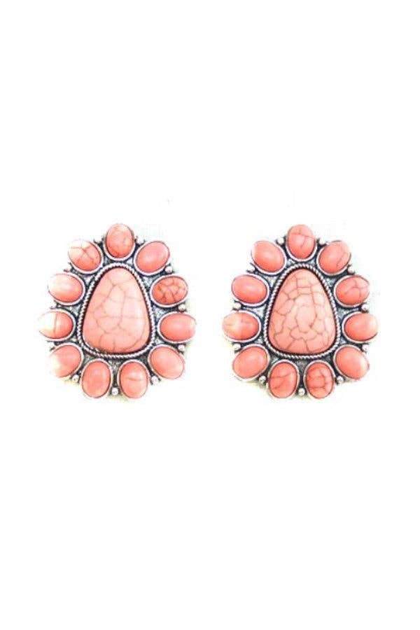 WESTERN CONCHO POST EARRINGS - Double C Western SupplySnowing West