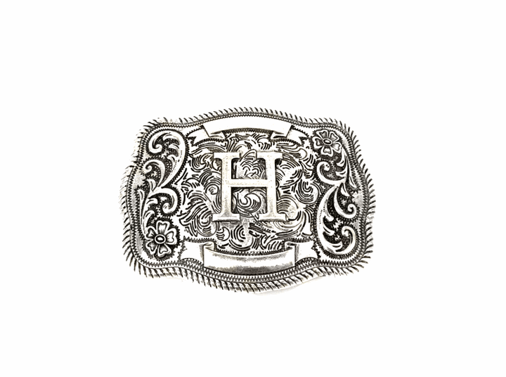Western Filigree Initial Belt Buckle SX1014T - Double C Western SupplySnowing West