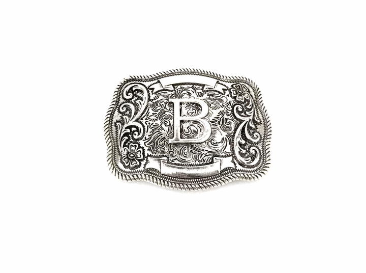 Western Filigree Initial Belt Buckle SX1014T - Double C Western SupplySnowing West