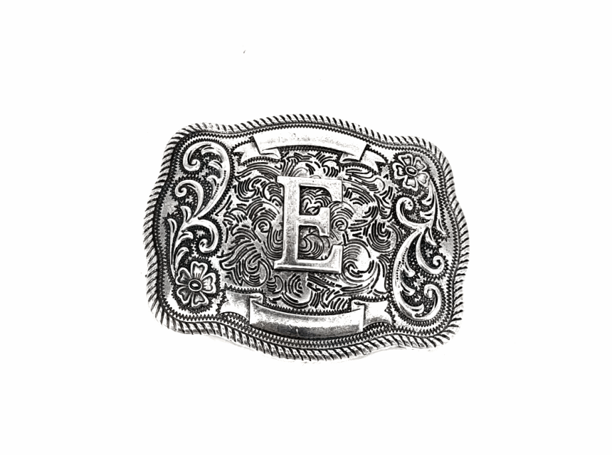 Western Filigree Initial Belt Buckle SX1014T - Double C Western SupplySnowing West