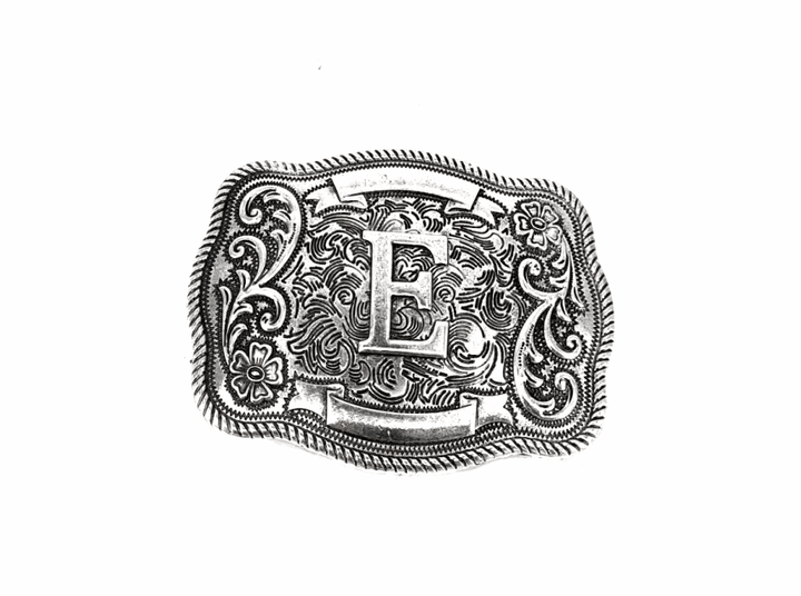Western Filigree Initial Belt Buckle SX1014T - Double C Western SupplySnowing West