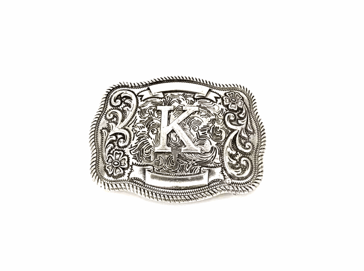 Western Filigree Initial Belt Buckle SX1014T - Double C Western SupplySnowing West