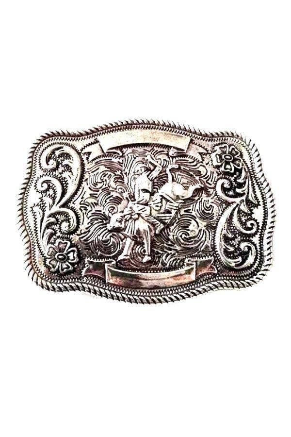 Western Rodeo Cowboy Belt Buckle - Double C Western SupplySnowing West