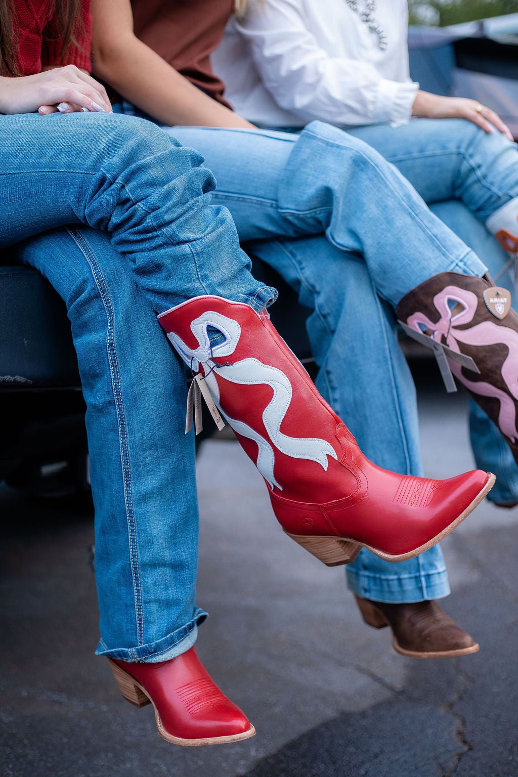 WMS Beaux J Toe Western Boot CRIMSON RED 10080306 - Double C Western SupplyAriat