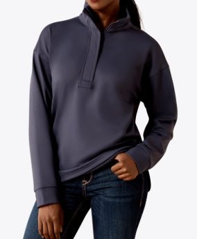WMS Breeze Logo 1/2 Zip Sweatshirt OMBRE BLUE 10071261 - Double C Western SupplyAriat