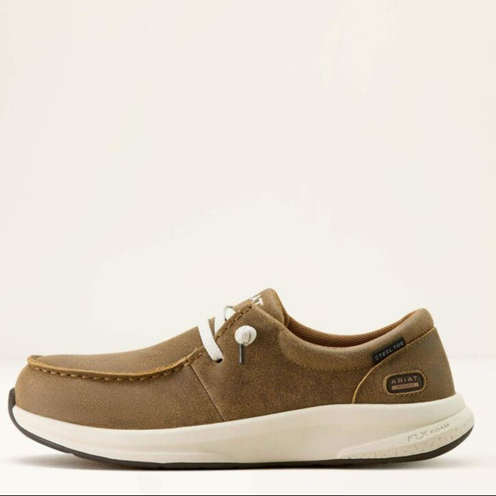 WMS Buckeye Steel Toe Work Shoe BROWN BOMBER 10064035 - Double C Western SupplyAriat