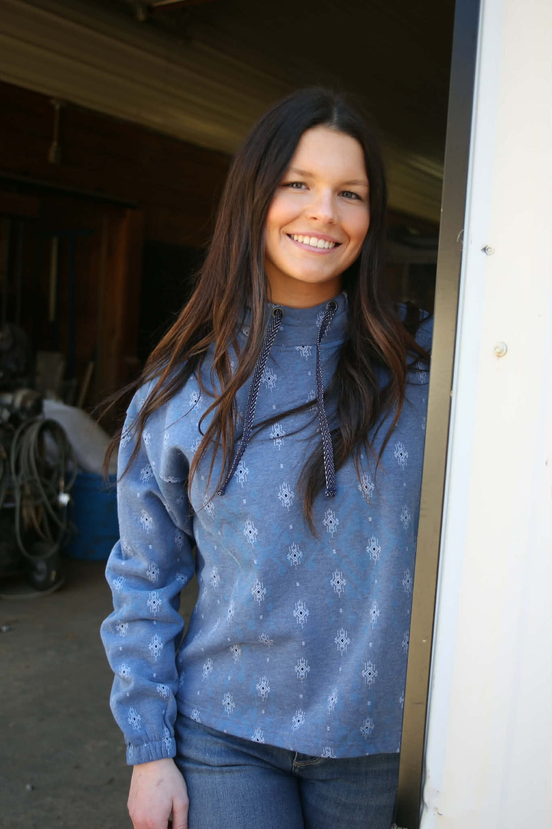 WMS Essential Hoodie BLUE HEATHER 10071163 - Double C Western SupplyAriat