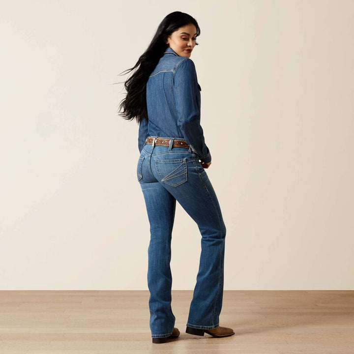 WMS Mid Rise Aisha Boot Cut Jean ITHICA 10065887 - Double C Western SupplyAriat