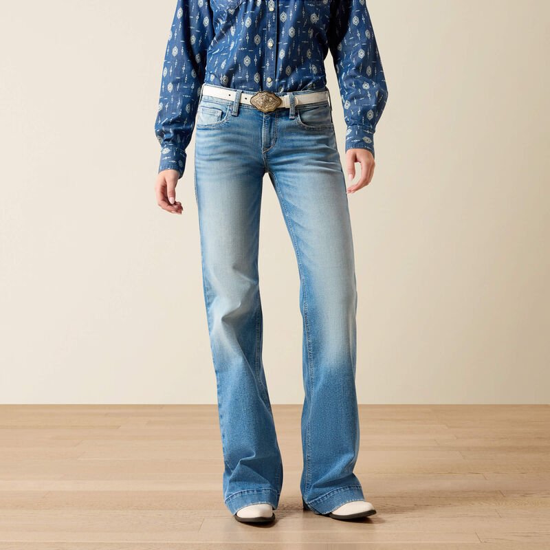 WMS Mid Rise Clara Trouser Jeans YUBA 10072961 - Double C Western SupplyAriat