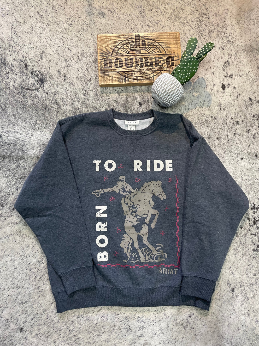 WMS Oversized Crew Sweatshirt - Double C Western SupplyAriat