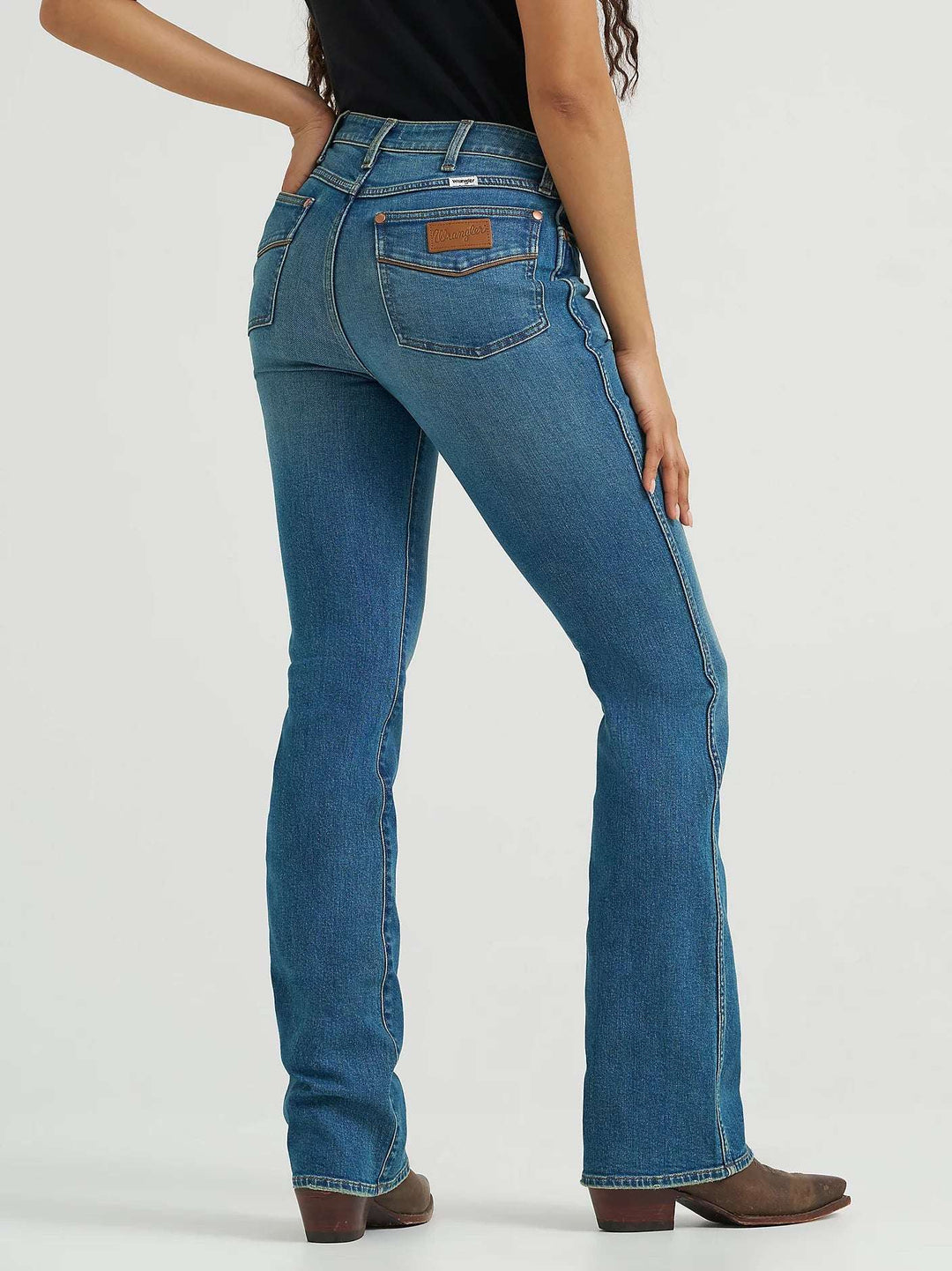 Women's High Rise Bootcut Jean 112369375 - Double C Western SupplyWrangler