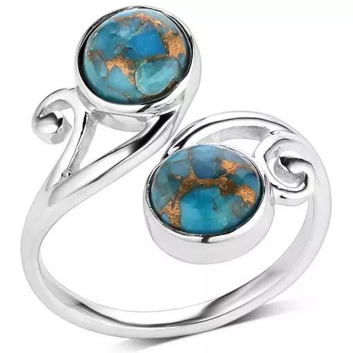 Women's Montana Silversmiths Perfect Harmony Turquoise Ring RG5876 - Double C Western SupplyMontana Silversmiths