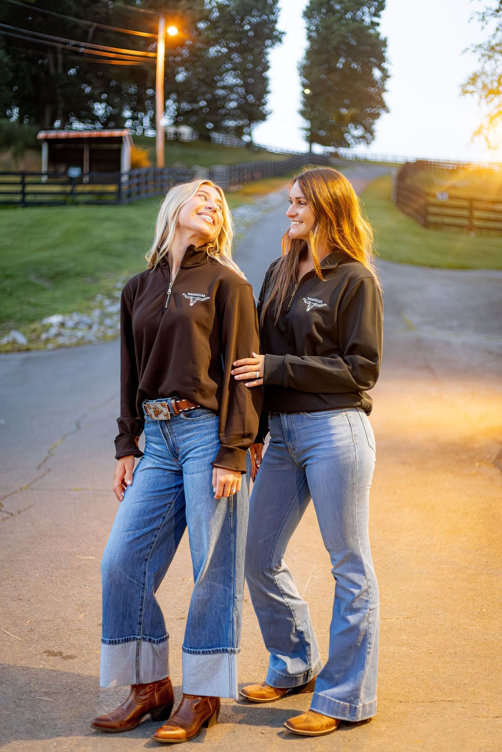 Wrangler® 1/4 Zip Fleece Pullover - Regular Fit - Jet Black - 112379610 - Double C Western SupplyWrangler