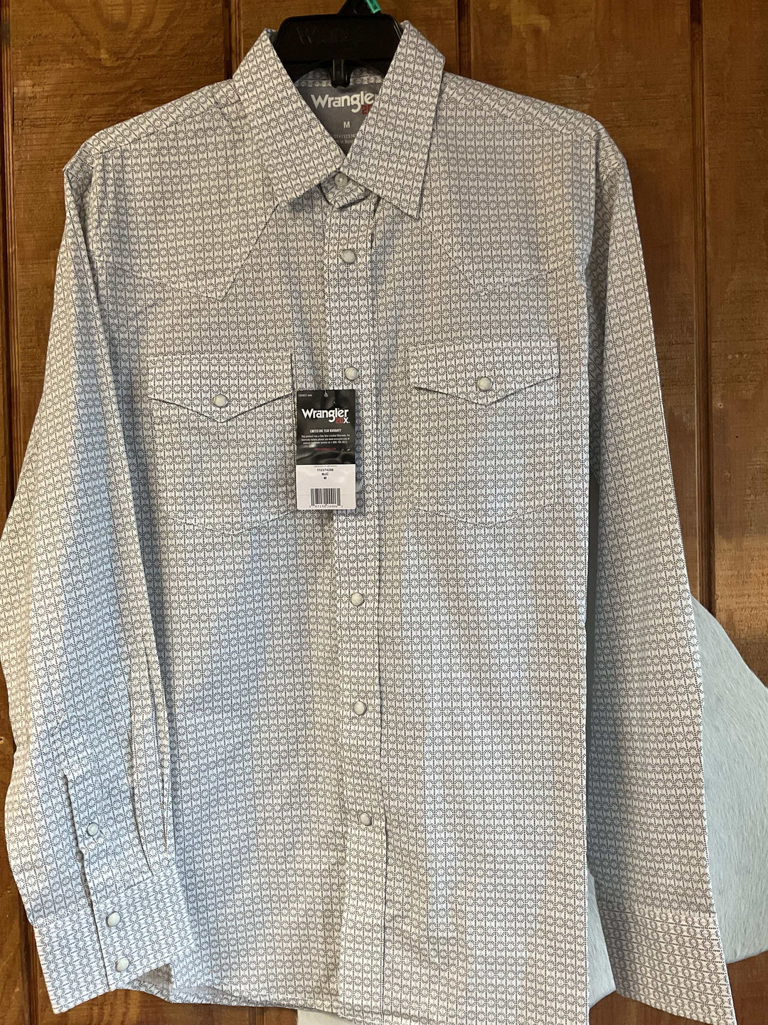 Wrangler® 20X® Competition Advanced Comfort Long Sleeve Shirt - Classic Fit - Grey 112374296 - Double C Western SupplyWrangler