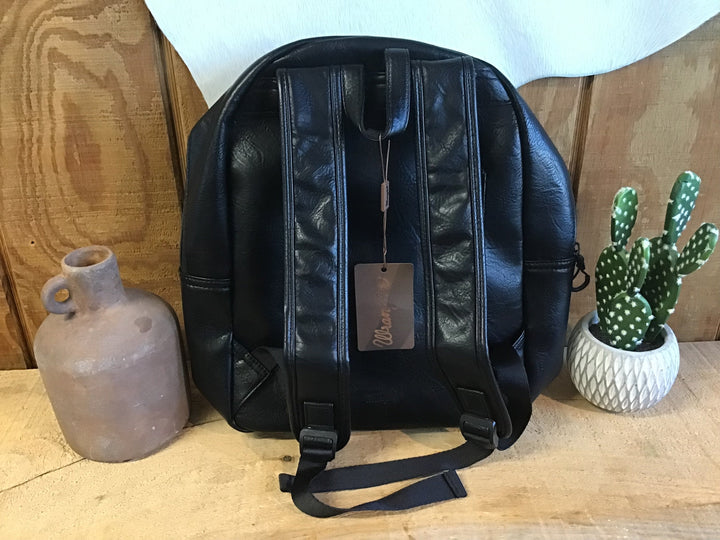 Wrangler Aztec Knitted Backpack Black - Double C Western SupplyWrangler