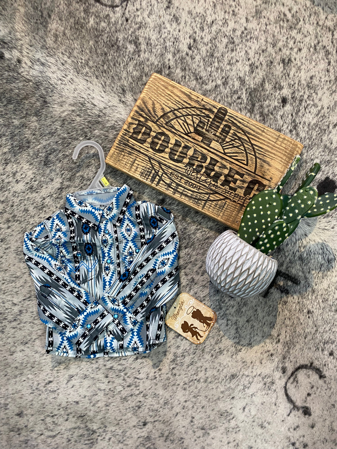 Wrangler® Baby Boy Long Sleeve Shirt - Multi - Double C Western SupplyWrangler
