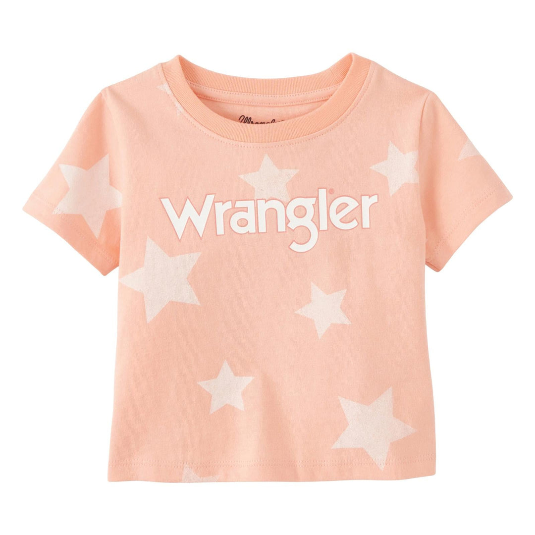 Wrangler® Baby Girl Shirt - Peach - Double C Western SupplyWrangler