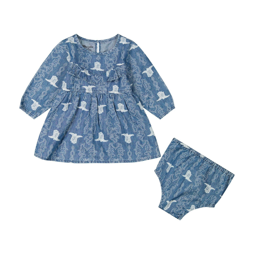 Wrangler® Baby Girls Denim Dress - Denim - 112385756 - Double C Western SupplyWrangler