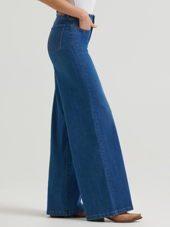 Wrangler® Bespoke Wide Leg Jean - Vienna - 112385540 - Double C Western SupplyWrangler