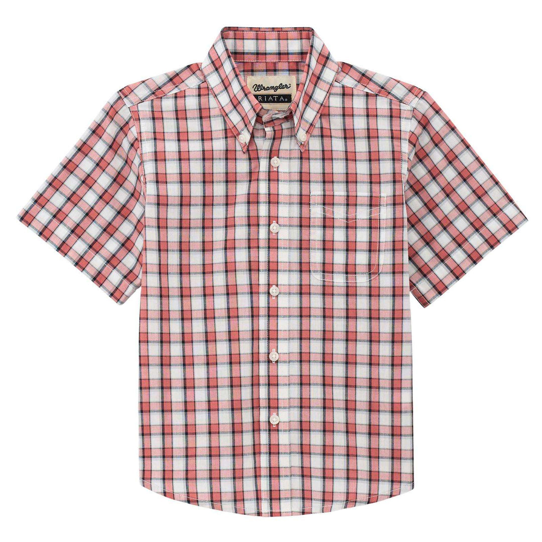 Wrangler Boys Riata® Short Sleeve Shirt | 112379215 - Double C Western SupplyWrangler