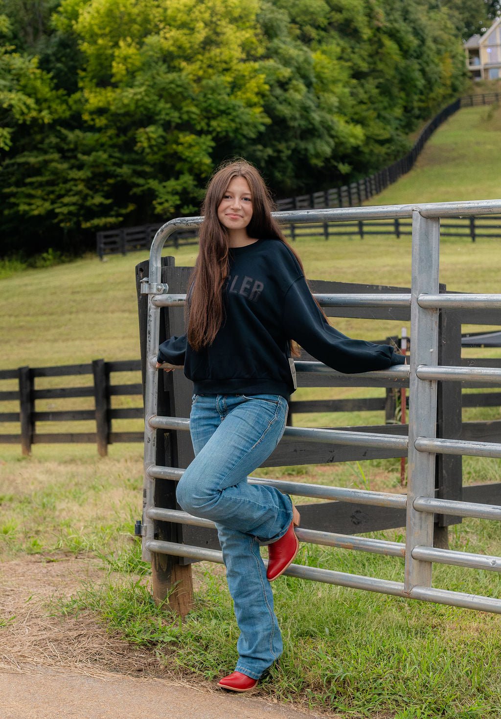 Wrangler® Canyon Pullover - Oversized Fit - Black Beauty - 112384028 - Double C Western SupplyWrangler