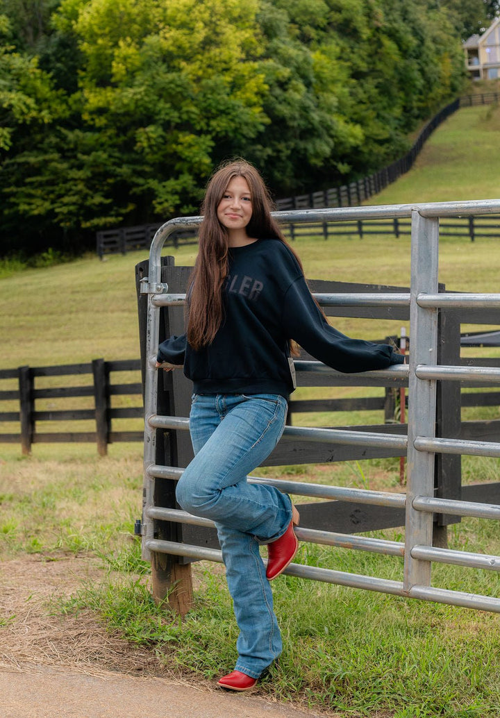 Wrangler® Canyon Pullover - Oversized Fit - Black Beauty - 112384028 - Double C Western SupplyWrangler