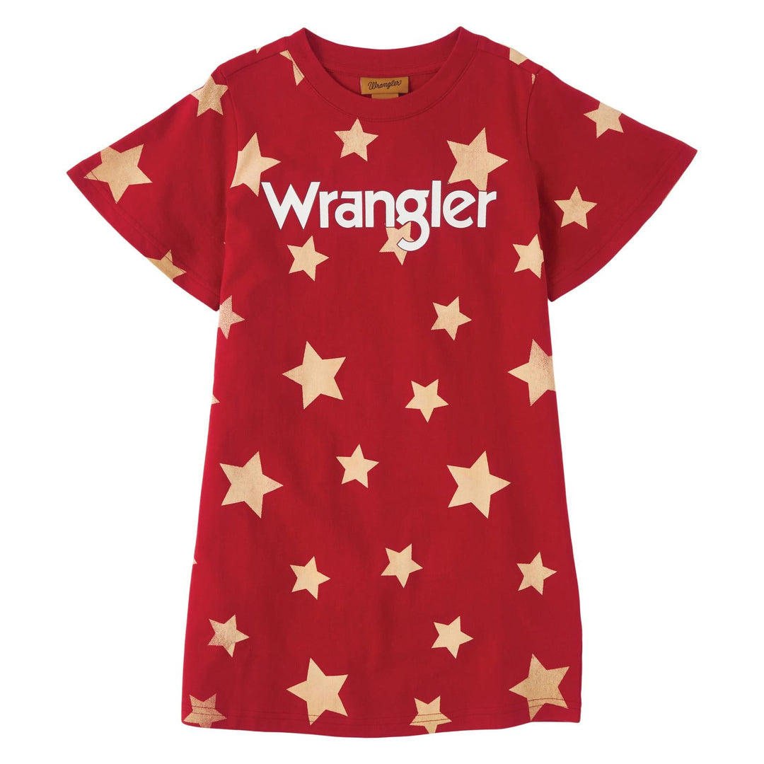 Wrangler Girls Western Dress - Red - Double C Western SupplyWrangler