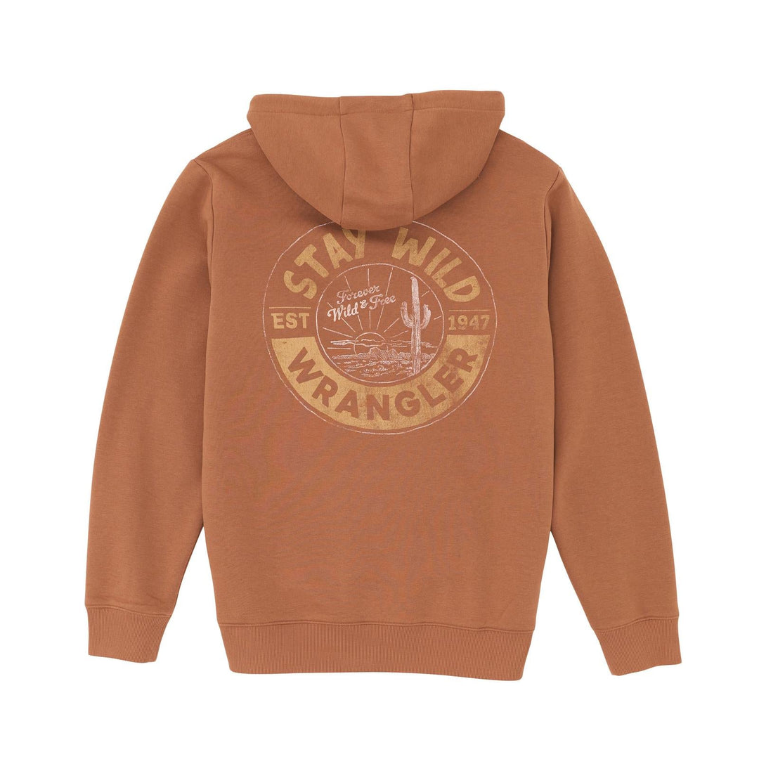 Wrangler® Graphic Hoodie - Regular Fit - Rawhide 112365701 - Double C Western SupplyWrangler