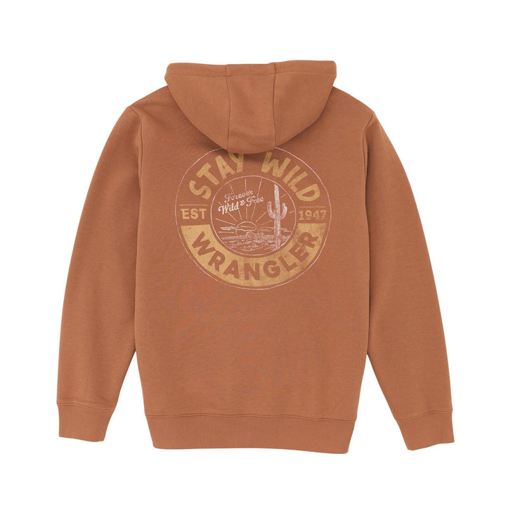 Wrangler® Graphic Hoodie - Regular Fit - Rawhide 112365701 - Double C Western SupplyWrangler