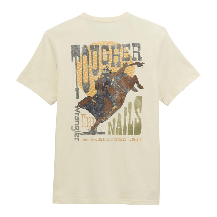 Wrangler® Graphic Short Sleeve Pocket T-shirt - Regular Fit - Antique White 112372859 - Double C Western SupplyWrangler