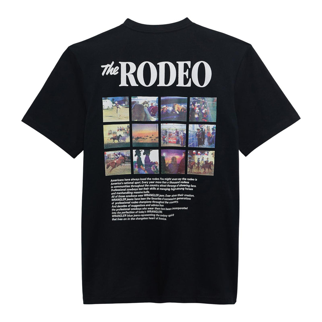 Wrangler® Graphic Short Sleeve Pocket T-shirt - Regular Fit - Black Beauty 112372858 - Double C Western SupplyWrangler