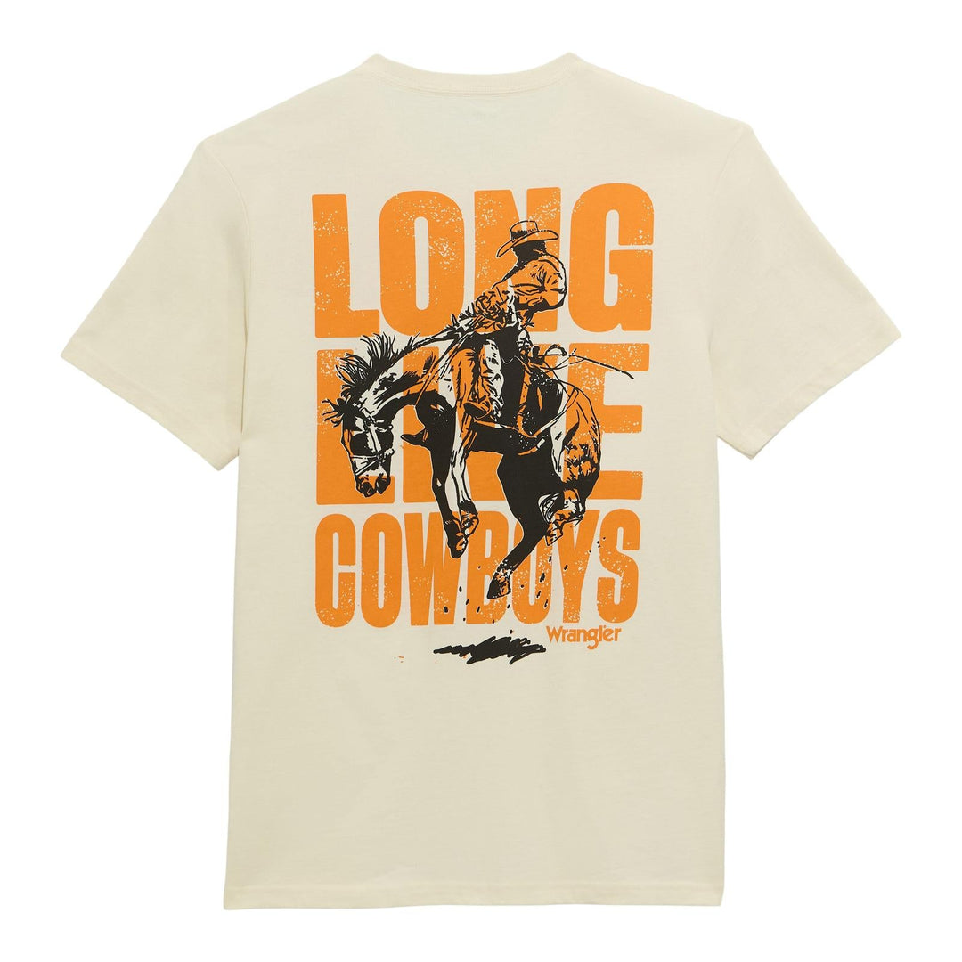 Wrangler® Graphic Short Sleeve T-Shirt - Regular Fit - Antique White 112372937 - Double C Western SupplyWrangler