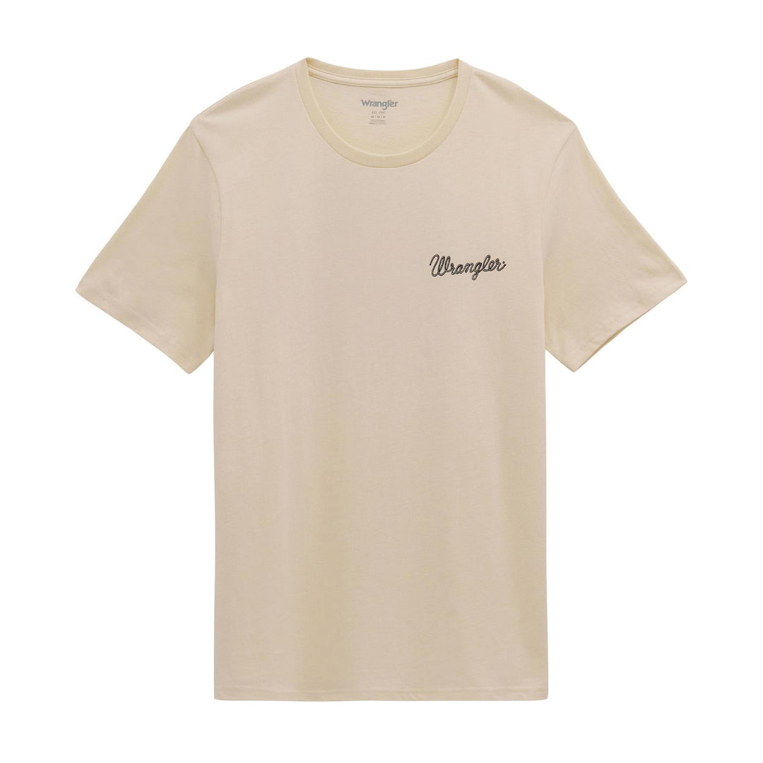 Wrangler® Graphic Short Sleeve T-Shirt - Regular Fit - Antique White - 112380270 - Double C Western SupplyWrangler