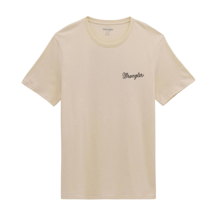 Wrangler® Graphic Short Sleeve T-Shirt - Regular Fit - Antique White - 112380270 - Double C Western SupplyWrangler
