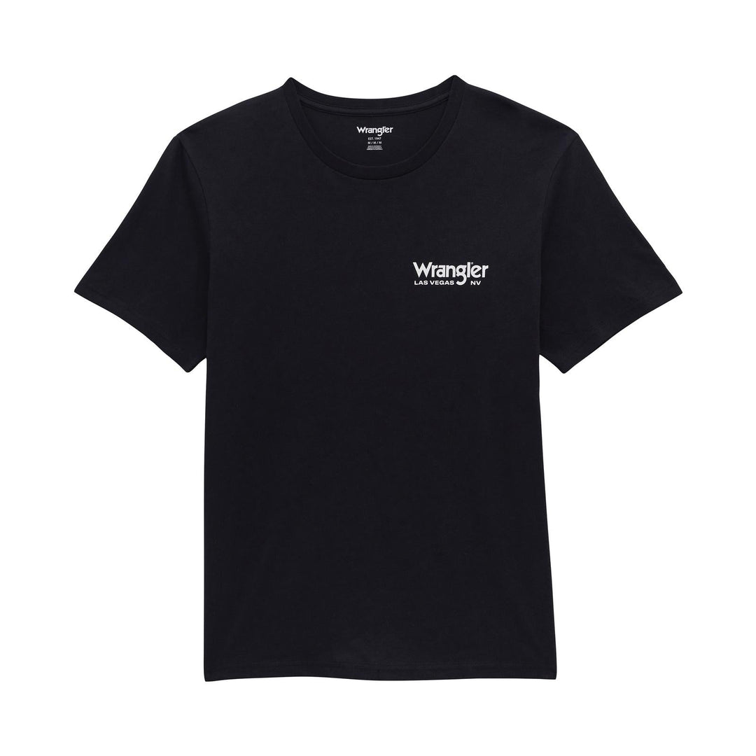 Wrangler® Graphic Short Sleeve T-Shirt - Regular Fit - Black Beauty - 112383930 - Double C Western SupplyWrangler