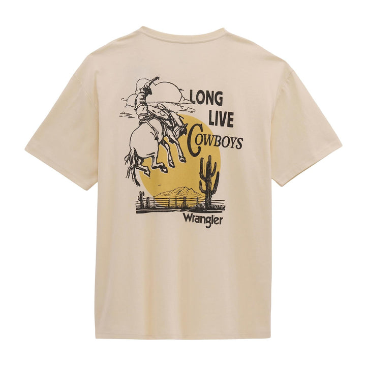 Wrangler® Graphic Short Sleeve T-Shirt - Vintage Fit - Antique White - 112380262 - Double C Western SupplyWrangler