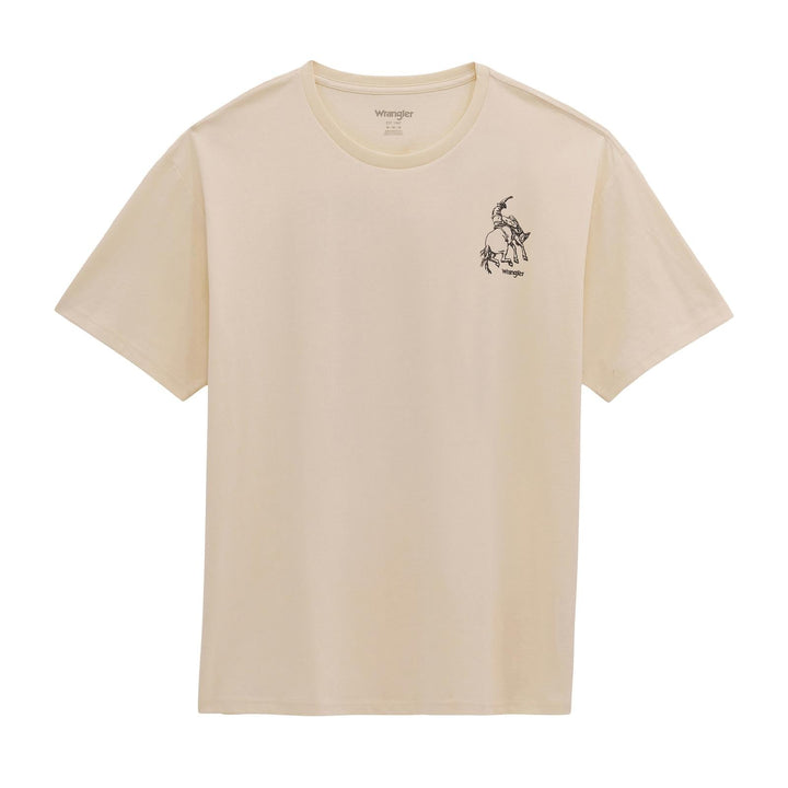 Wrangler® Graphic Short Sleeve T-Shirt - Vintage Fit - Antique White - 112380262 - Double C Western SupplyWrangler