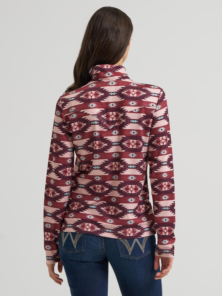 Wrangler® Performance Skye Pullover - Burgundy - 112385444 - Double C Western SupplyWrangler