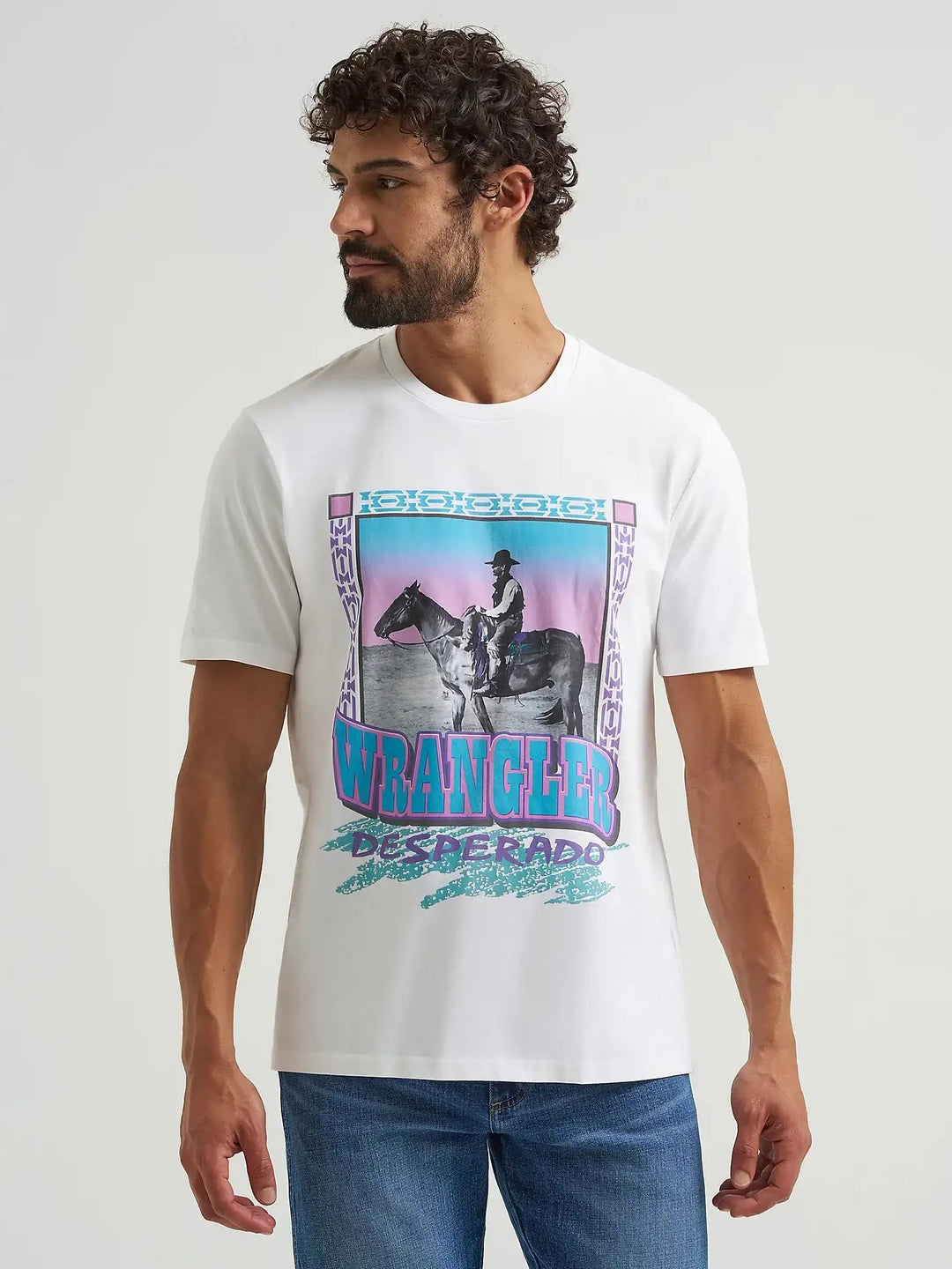 Wrangler Reissue 90s Desperado T-Shirt in Bright 112373737 - Double C Western SupplyWrangler